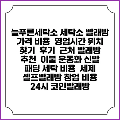 늘푸른세탁소 세탁소 빨래방 가격 비용 | 영업시간 위치 찾기 | 후기 | 근처 빨래방 추천 | 이불 운동화 신발 패딩 세탁 비용 | 세제 | 셀프빨래방 창업 비용 | 24시 코인빨래방