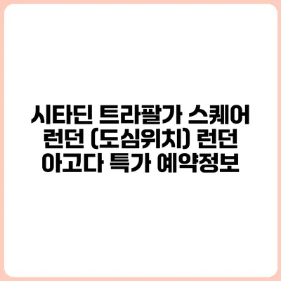 시타딘 트라팔가 스퀘어 런던 (도심위치) 런던 아고다 특가 예약정보